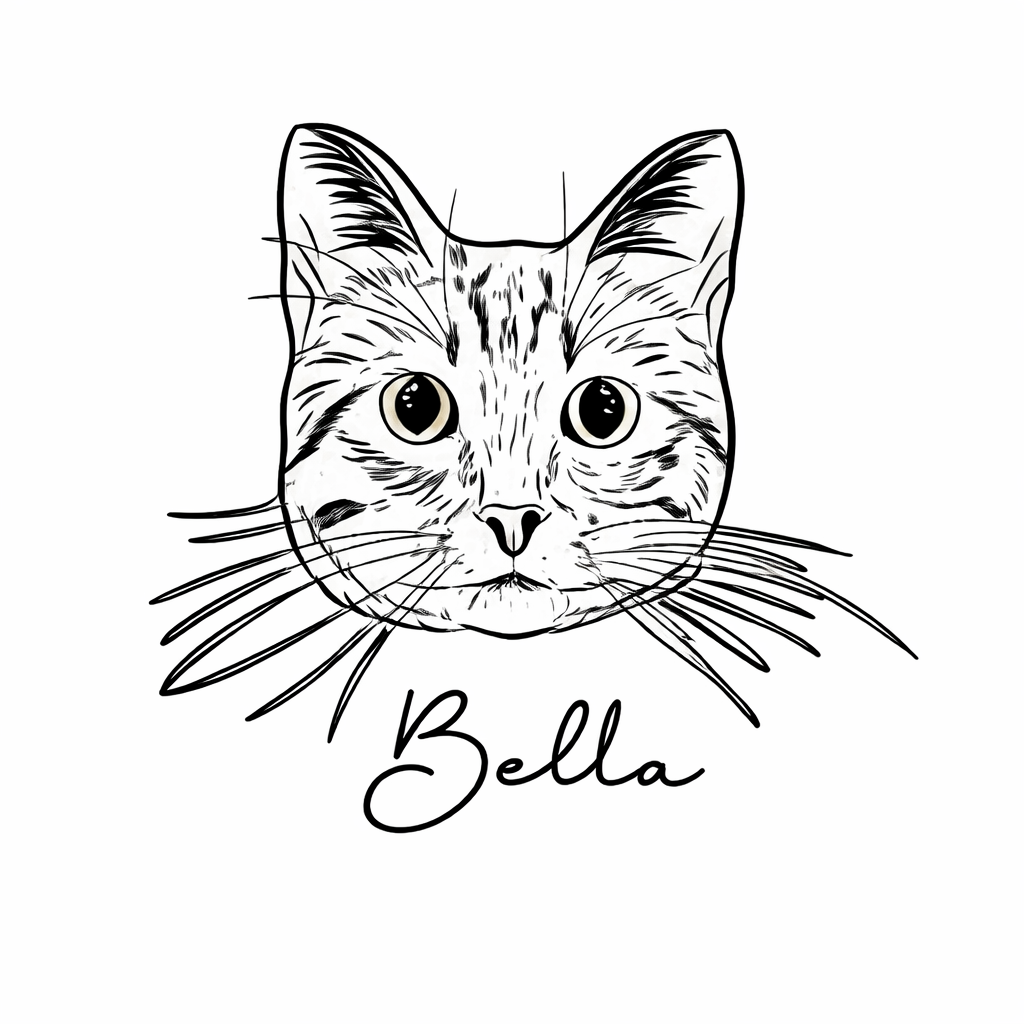 🐾 Dibujo con relleno de Mascota