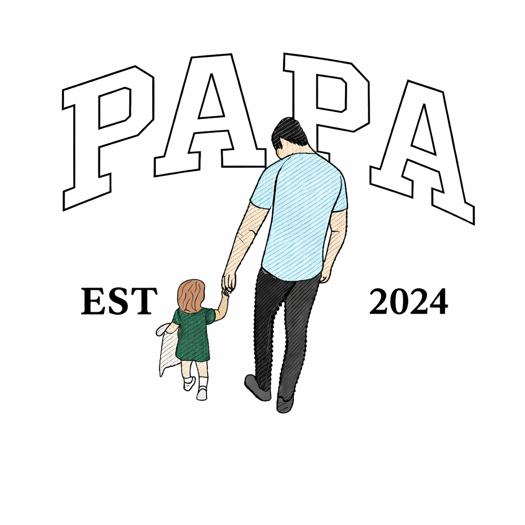 Mama / Papa / Abuelo/a (College Font) 💘