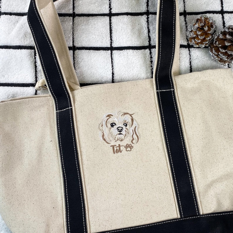 🐾 Tote Bag with hyper-realistic embroidery 🧵