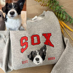 🐾 College con bordado hiper-realista 🧵